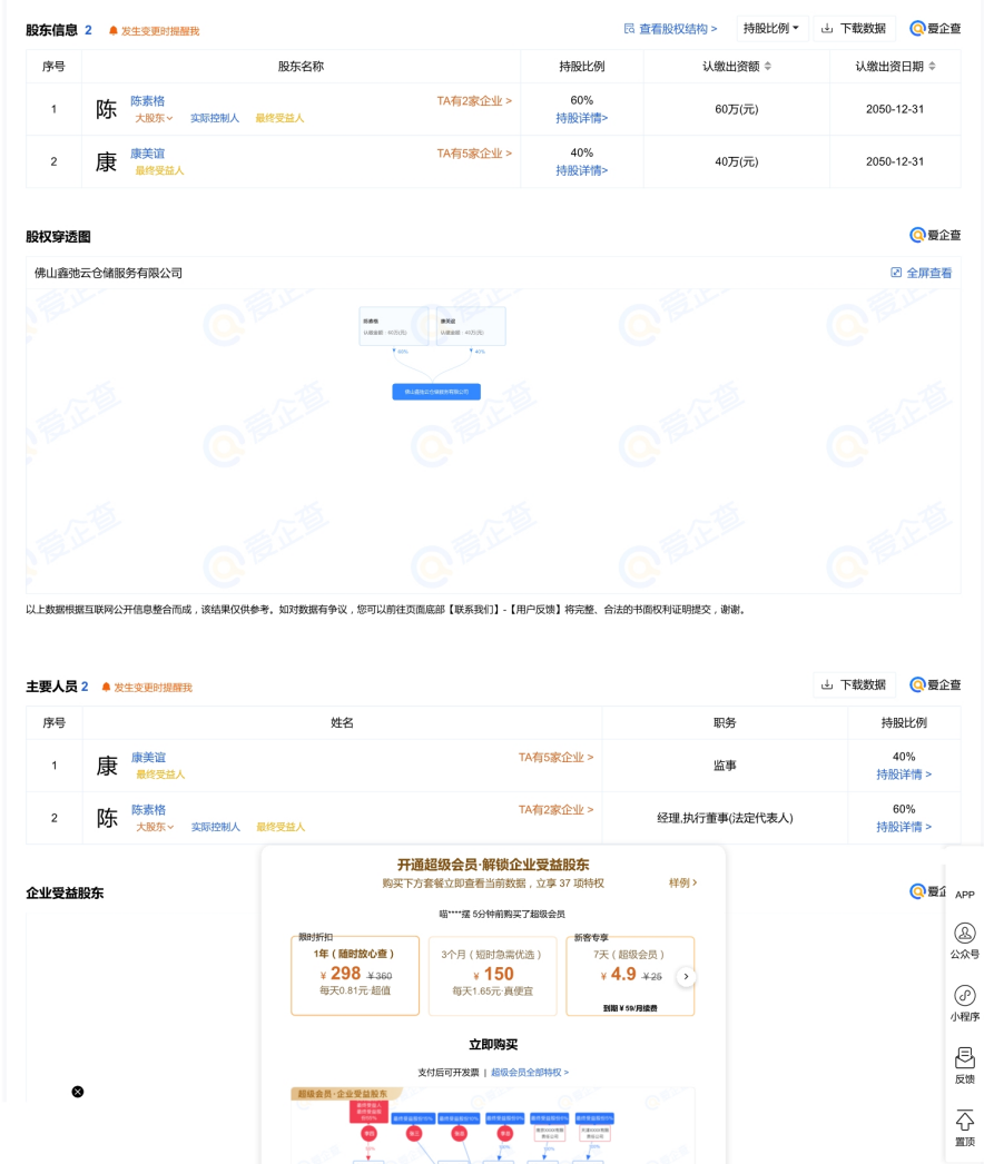 鑫弛云仓组织架构
